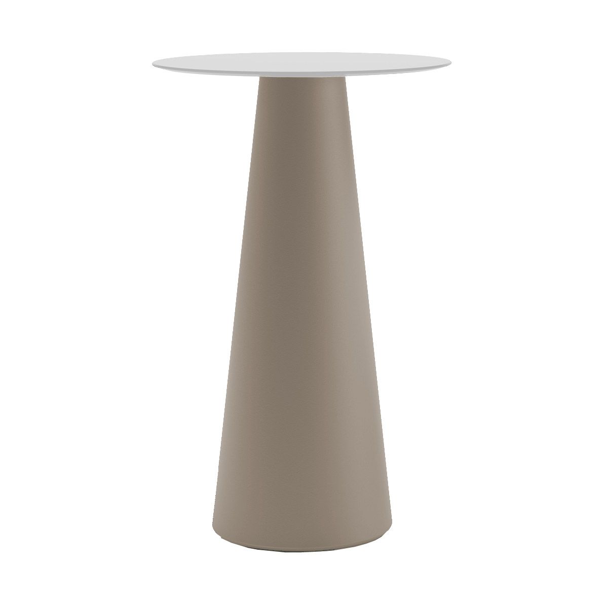 Tavolo alto Fura Ø 60 Piano bianco