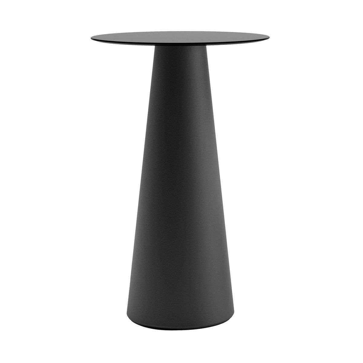Tavolo alto Fura Ø 60 Piano nero