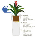 Vaso Kube High con ruote L 80 dettaglio