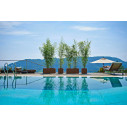 Vaso Kube High con ruote L 100 ambientazione