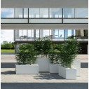 Vaso Kube High con ruote L 100 ambientazione