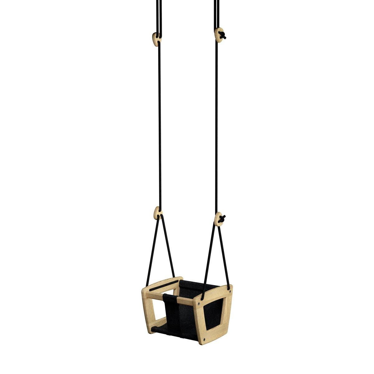 Seggiolino Toddler Oak Black Leather
