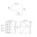 Faz Bancone bar angolare LED Vondom dimensioni