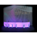 Fiesta Bancone bar curvo 160x160x115 LED Vondom ambientazione