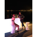 Fiesta Bancone bar curvo 160x160x115 LED Vondom ambientazione