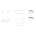 Bancone bar Break Line luminoso composizione consigliata