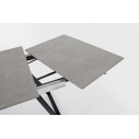 Tavolo allungabile Reeta 120/180x90 nero-grigio Bizzotto dettaglio