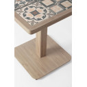Tavolo Kalimera 73x73 Timber Bizzotto dettaglio