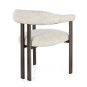 Sedia con braccioli Giuditta Bronzo-Sand vista