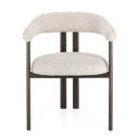 Sedia con braccioli Giuditta Bronzo-Sand vista