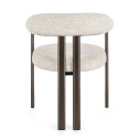 Sedia con braccioli Giuditta Bronzo-Sand vista
