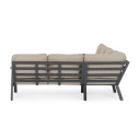 Set Salotto Angol Flaminio Antracite Bizzotto vista