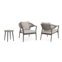 Set3 Salotto Millor Antracite-Khaki Bizzotto vista