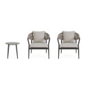 Set3 Salotto Millor Antracite-Khaki Bizzotto vista