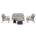 Set3 Salotto Edvige Antracite Bizzotto vista