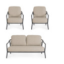 Set3 Salotto Edvige Antracite Bizzotto vista