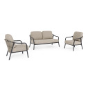 Set3 Salotto Edvige Antracite Bizzotto vista