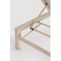 Lettino Skipper New con ruote Timber Bizzotto dettaglio