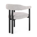 Sedia con braccioli Giuditta Nero-Grigio Bizzotto vista