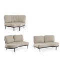 Set Salotto Angolare Helios Antracite Bizzotto dettaglio