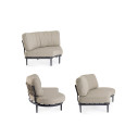 Set Salotto Angolare Helios Antracite Bizzotto vista