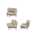 Set Salotto Angolare Helios Antracite Bizzotto vista
