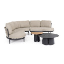Set Salotto Angolare Helios Antracite Bizzotto vista