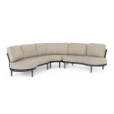 Set Salotto Angolare Helios Antracite Bizzotto vista