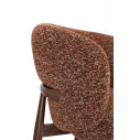 Sgabello Cucina Amalia Noce-Terracotta Bizzotto dettaglio