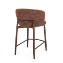 Sgabello Cucina Amalia Noce-Terracotta Bizzotto vista