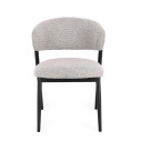 Sedia Cassandra Nero-Grigio Bizzotto vista
