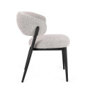 Sedia Cassandra Nero-Grigio Bizzotto vista