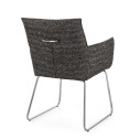 Sedia con braccioli Evelyn Carbone Bizzotto vista