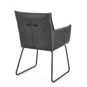 Sedia C-Br Evelyn Dark Bizzotto vista
