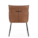 Sedia con braccioli Evelyn Cognac Bizzotto vista