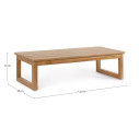 Tavolino Evora 122x60 Bizzotto dimensioni