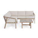 Set salotto angolare Kalimera Timber Bizzotto vista