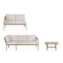 Set salotto angolare Kalimera Timber Bizzotto vista