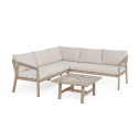 Set salotto angolare Kalimera Timber Bizzotto vista