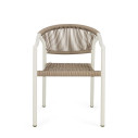 Sedia con braccioli Canarias Sand Bizzotto vista