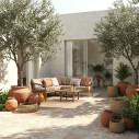 Set salotto angolare Kalimera Desert Bizzotto ambientazione