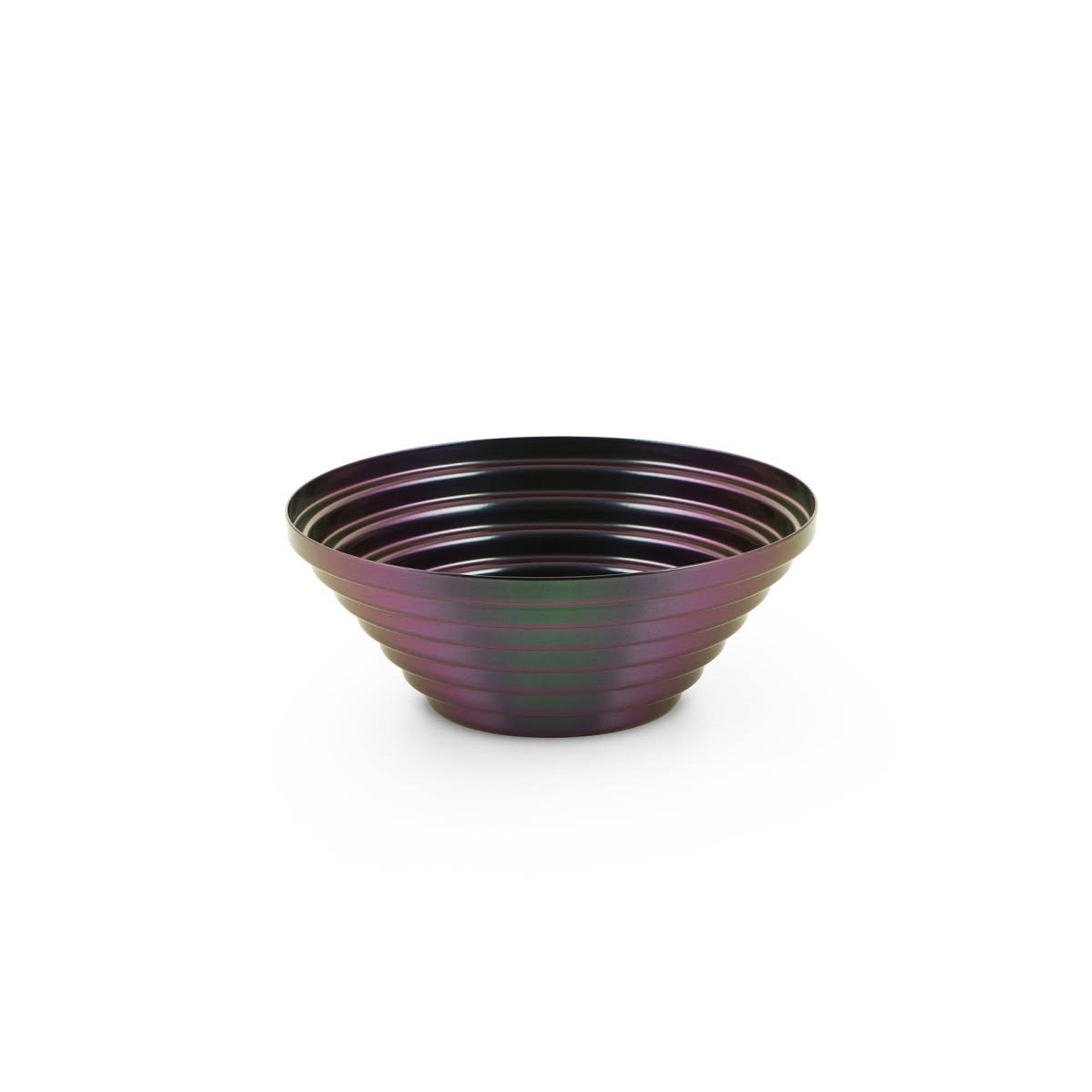 Alessi 7320/20PGR Maya Cestino rotondo in acciaio colorato Purplegreen