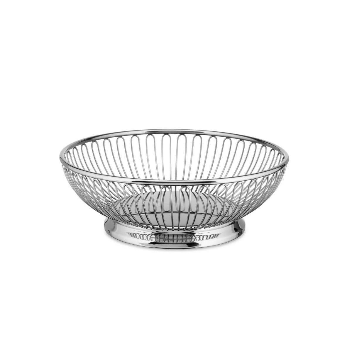 Alessi 826/24 Cestino a filo rotondo in acciaio Inox