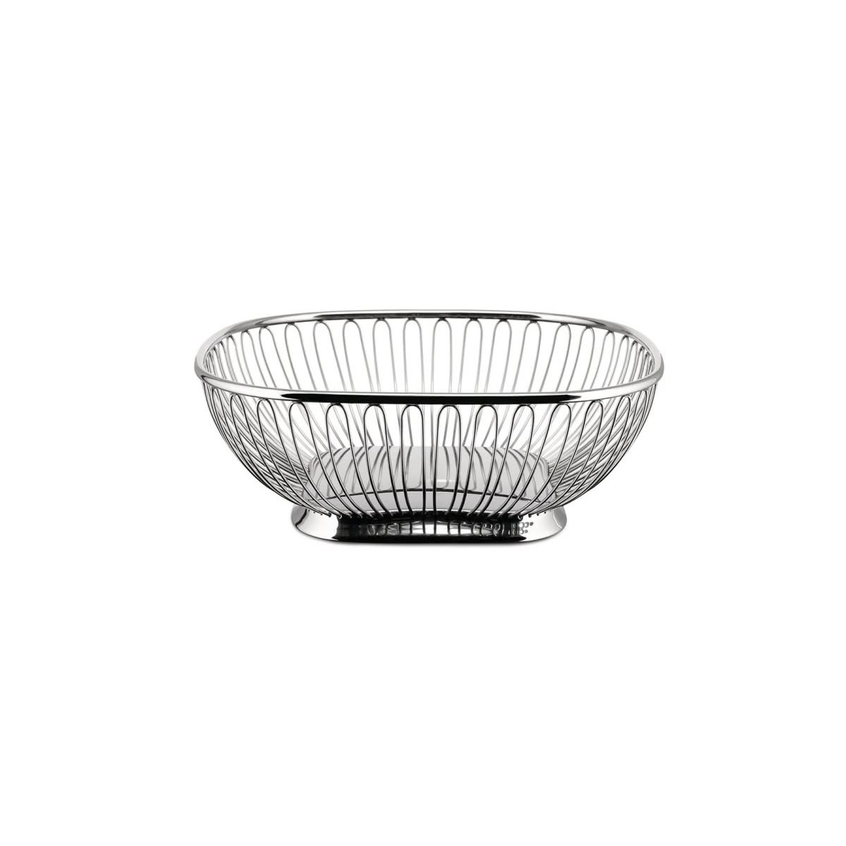 Alessi 845 Cestino a filo quadrato in acciaio Inox