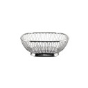 Alessi 845 Cestino a filo quadrato in acciaio Inox vista