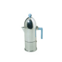 Alessi 9095/6AZFM La cupola Caffettiera espresso Azzurro vista