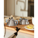Alessi 9097 Zuccheriera con cucchiaino in acciaio Inox-Azzurro ambientazione