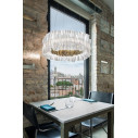 Accordeon Suspension lampada a sospensione Gold Slamp ambientazione
