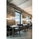Accordeon Suspension lampada a sospensione Silver Slamp ambientazione