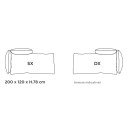 Alba Sofa Day Bed Sx-Dx Mogg dimensioni